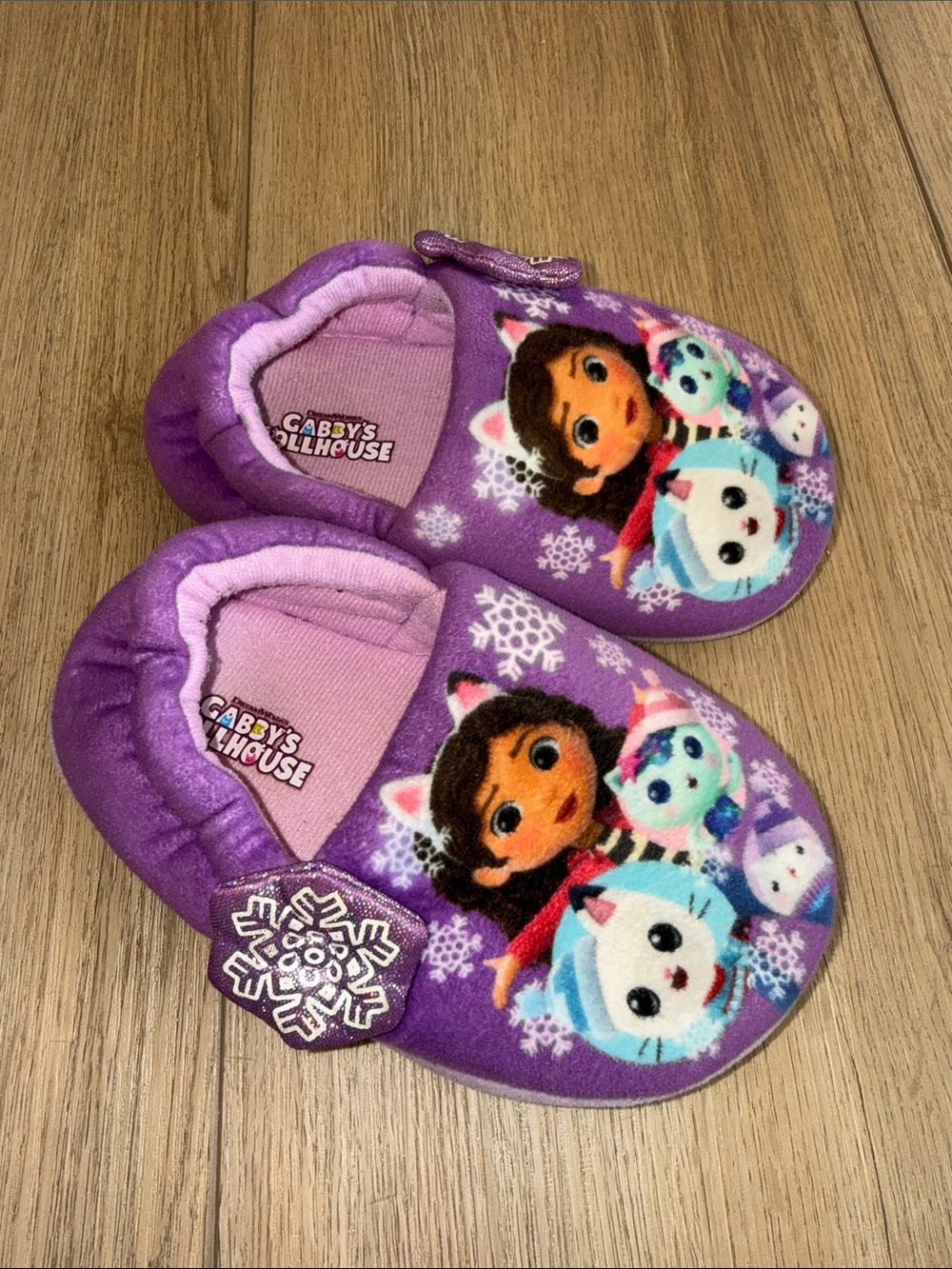 Gabby’s Dollhouse sz 8.5 girls Purple Kids' Slip-On Slippers
